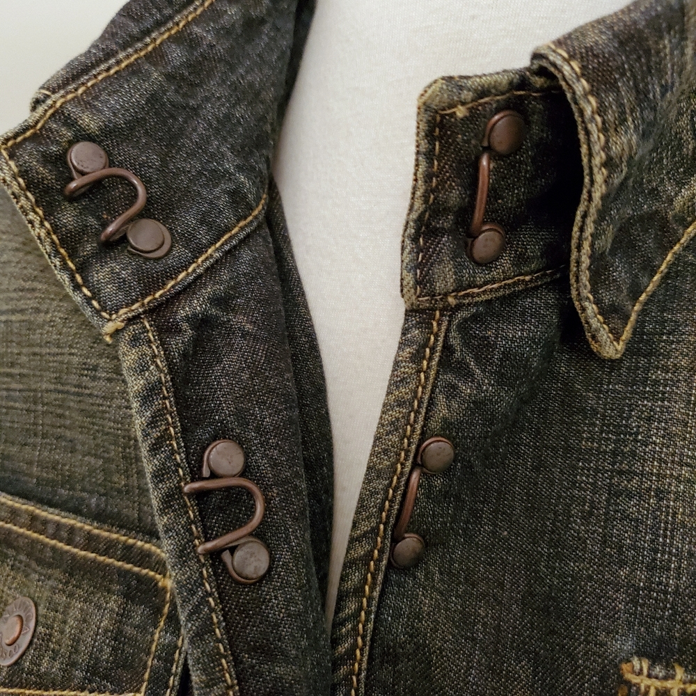 Nautica Military Inspired Denim Jacket - Picture 4 of 9